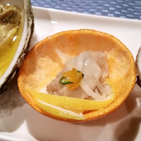Orange Drop Oyster Ceviche